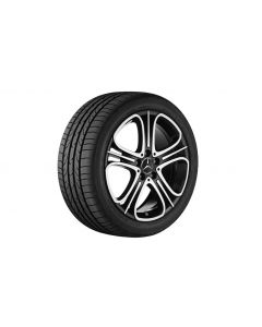 5-tri-spoke wheel, 45.7 cm (18-inch), high-sheen, CLA/ B-Class/ A-Class, 225/40 R18/, black, A24640122027X23 buy in USA