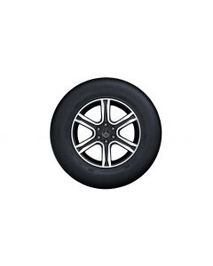 6-twin-spoke wheel, 43.2 cm (17-inch), high-sheen, X-Class, 255/65 R17/, black, A4704010200 buy in USA