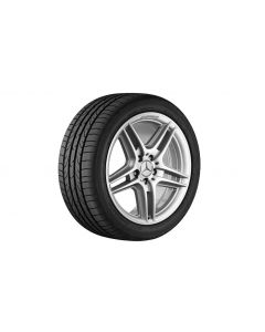 AMG 5-twin-spoke wheel, 45.7 cm (18-inch), high-sheen, C-Class, 225/40 R18/, silver-colored, B66031382 buy in USA