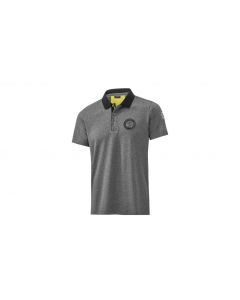 AMG mens polo shirt, gray / yellow / black, B66959355 buy in USA