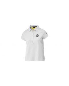 AMG womens polo shirt, white / yellow, B66959372 buy in USA