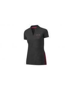 AMG womens polo shirt, black / red, B66958890 buy in USA