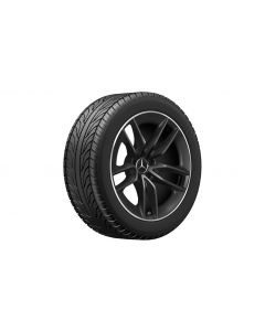 AMG 5-twin-spoke wheel, matt black, rim flange polished, Pirelli, P Zero Winter MO1, 255/45 R19 104V XL, Winter, Q440141713820 buy in USA