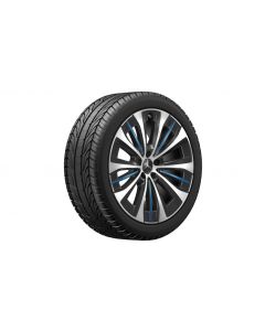 Multi-spoke wheel black/blue polished, Pirelli, W SottoZero 3 MO-S, 255/40 R20 101V XL, Winter, Q440141714970 buy in USA