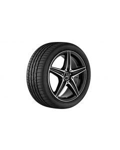 AMG 5-spoke wheel, black, Dunlop, SPORT MAXX RT2 MO, 245/45 R18 100Y XL, summer, Q440241210130 buy in USA