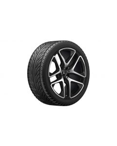 AMG 5-twin-spoke wheel, black matt, polished, Pirelli, Scorpion Winter MO1, 275/45 R21 110V XL, Winter, Q440301712730 buy in USA