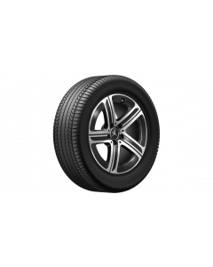 5-spoke wheel, gloss black, Goodyear, Eagle F1 Asymmetric 5 MO, 235/60 R18 103W, summer, Q44065141008A buy in USA