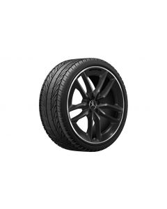 AMG 5-twin-spoke wheel, 55.9 cm (22-inch), rim flange high-sheen, GLE, 285/40 R22/, black, A16740136007X72 buy in USA