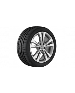 5-twin-spoke wheel gray Himalaya gloss turned, Michelin, Pilot Alpin PA4 MO, 225/45 R18 95V XL, Winter, Q440141512050G12020 buy in USA