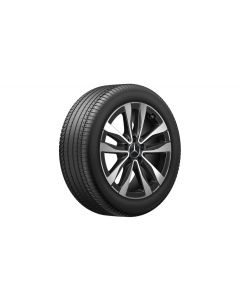 5-twin-spoke wheel, gloss black, Goodyear, Eagle F1 Asymmetric 5 MO, 245/45 R17 99Y XL, summer, Q44024141029A buy in USA