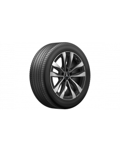 5-twin-spoke wheel, gloss black, Goodyear, Eagle F1 Asymmetric 5 MO, 225/50 R17 94Y, summer, Q44024141027A buy in USA