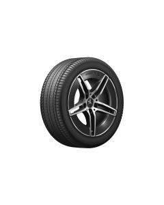 AMG 5-twin-spoke wheel, gloss black, Goodyear, Eagle F1 Asymmetric 3 MO, 245/45 R18 100Y XL, summer, Q440241410350 buy in USA