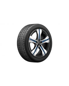 5-spoke wheel, gloss black with energy blue decorative elements, Continental, EcoContact 6 MO, 235/50 R19 103T XL, summer, Q440651110770 buy in USA