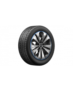 5-twin-spoke wheel black polished with blue rim flange, Pirelli, Scorpion Winter MO, 235/55 R19 101H, Winter, Q4403017120700J2022 buy in USA