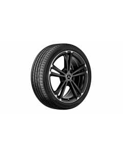 5-Doppelspeichen-Rad Schwarz Felgenhorn Glanzgedreht Schwarz, Bridgestone, Blizzak LM001 MOE, 225/45 R18 91H, Winter, Q4405419102600J2022 buy in USA