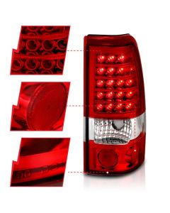 ANZO 1999-2007 Chevrolet Silverado 1500 LED Taillights Red/Clear buy in USA