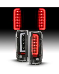 ANZO 1987-1996 Ford F-150 LED Taillights Black Housing Clear Lens (Pair) buy in USA