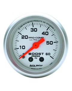 Autometer Ultra-Lite 52mm 60 PSI Mechanical Boost Gauge buy in USA