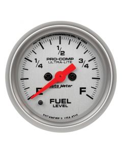 Autometer Ultra-Lite 52mm 0-280 ohm Adj Full Sweep Electronic Fuel Level Programmable Empty-Full Ga buy in USA