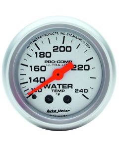 Autometer Ultra-Lite 52mm 120-240 Deg F Mechanical Water Temp Gauge buy in USA