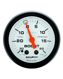 Autometer Phantom 52mm 30in HG.-Vac/20PSI Mechanical Vacuum/Boost Gauge buy in USA