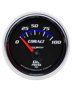 Autometer Cobalt 52mm 100 PSI Short Sweep Electric Oil Pressure Gauge buy in USA