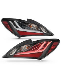 ANZO 10-13 Hyundai Genesis 2DR LED Taillights Smoke buy in USA