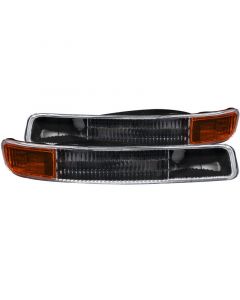 ANZO 1999-2006 Gmc Sierra 1500 Euro Parking Lights Black w/ Amber Reflector buy in USA