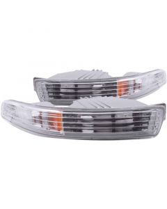 ANZO 1994-1997 Acura Integra Euro Parking Lights Chrome w/ Amber Reflector buy in USA