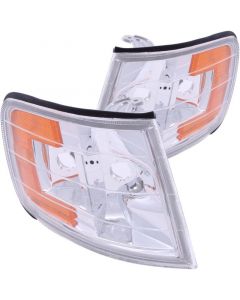 ANZO Corner Lights 1994-1997 Honda Accord Euro Corner Lights Chrome w/ Amber Reflector buy in USA