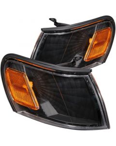 ANZO Corner Lights 1993-1997 Toyota Corolla Euro Corner Lights Black w/ Amber Reflector buy in USA