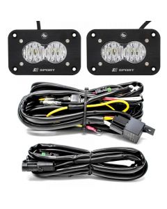 Baja Designs S2 Sport Flush Mount Wide Cornering Pattern LED Work Light Clear Lens Kit buy in USA