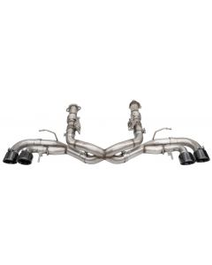 Corsa 2020 Corvette C8 3in Xtreme Cat-Back Exhaust 4.5in Blk Quad Tips - Integrates stock AFM Valve buy in USA