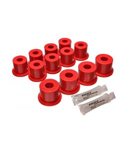 Energy Suspension 80-86 Nissan 720 & Hardbody Pickup 2WD Red Rear Leaf Spring Bushing Set buy in USA