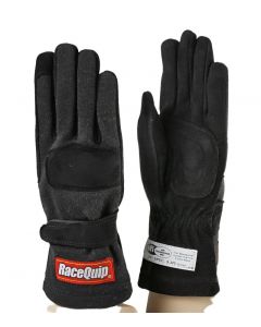 RaceQuip Black 2-Layer SFI-5 Glove - Large buy in USA