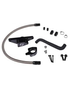 Fleece Performance 06-07 Auto Trans Cummins Coolant Bypass Kit w/ Stainless Steel Braided Line buy in USA