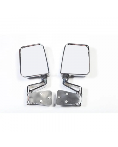 Rugged Ridge 87-02 Jeep Wrangler YJ/TJ Chrome Dual Focus Door Mirror Kit buy in USA