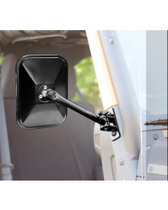 Rugged Ridge 97-18 TJ JK Black Rectangular Quick Release Mirrors buy in USA