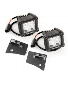 Rugged Ridge 07-18 Jeep Wrangler JK Dual Cube Windshield LED Kit w/ Brackets buy in USA