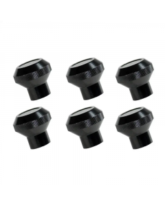 Rugged Ridge 76-86 Jeep CJ Black Billet Stainless Steel Dash Knob Set Billet buy in USA