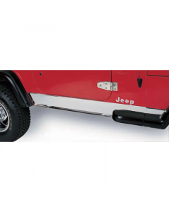 Rugged Ridge 97-06 Jeep Wrangler TJ Stainless Steel Rocker Panel Cover buy in USA