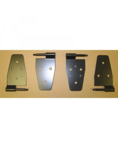 Rugged Ridge 87-06 Jeep Wrangler Black Door Hinge Kit buy in USA