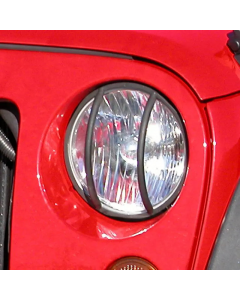 Rugged Ridge 07-18 Jeep Wrangler JK Black Headlight Euro Guards buy in USA