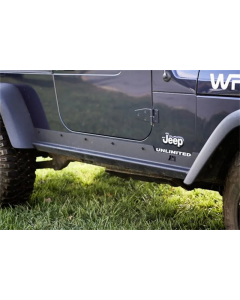 Rugged Ridge Heavy Duty Side Rocker Guards 04-06 Jeep Wrangler LJ buy in USA