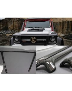 Carbon Fiber Windshield Panels Front Window Trim Covers – for Mercedes-Benz G-Class W463 G500 G550 G63 G65 buy in USA