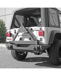 Rugged Ridge Tire Carrier XHD Rear Bumper 76-06 Jeep CJ / Jeep Wrangler buy in USA