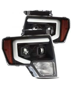 AlphaRex 09-14 Ford F-150 LUXX LED Proj Headlights Plank Style Black w/Activ Light/Seq Signal/DRL buy in USA