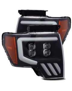 AlphaRex 09-14 Ford F-150 NOVA LED Proj Headlights Plank Style Matte Black w/Activ Light/Seq Signal buy in USA