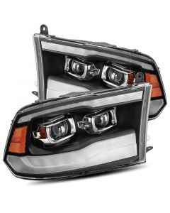 AlphaRex 09-18 Dodge Ram 1500HD LUXX LED Proj Headlights Plnk Style Blk w/Activ Light/Seq Signal/DRL buy in USA