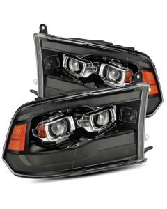 AlphaRex 09-18 Ram 1500HD LUXX Proj Headlight Plnk Style Jet Blk w/Activ Light/Seq Signal/Smoked DRL buy in USA